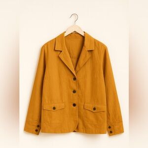 Linen Vintage Chore Jacket Blazer 3X